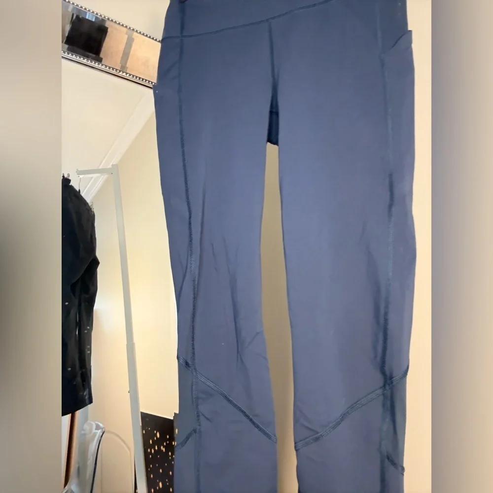 Lululemon Pace Rival Crop  Blue Size 4